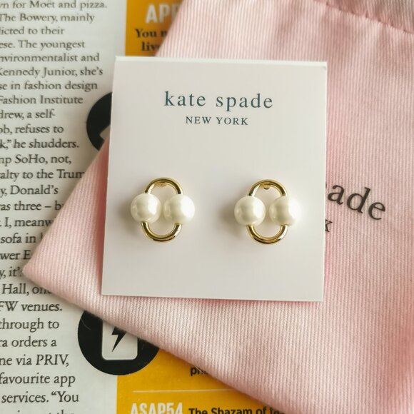 Kate Spade Jewelry - Kate Spade Nouveau Gold Stud Earrings NEW / DUST BAG